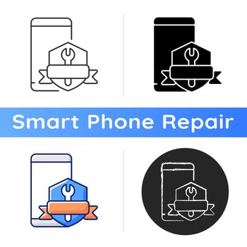 Phone repair warranty icon