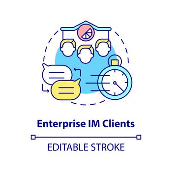 Enterprise IM client concept icon