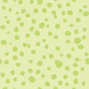 celery green blots primitive naive hand drawn brushstroke seamless pattern. vector doodle endless pattern for textile wrapping digital paper template