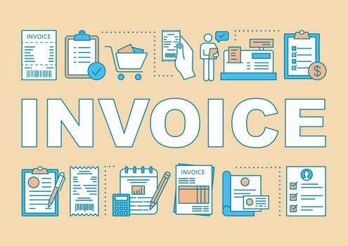 Invoice word concepts banner