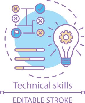 Technical skills concept icon