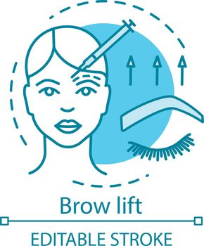 Brow lift concept icon