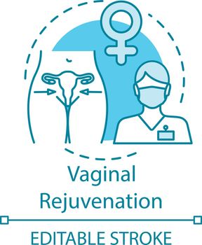 Vaginal rejuvenation concept icon