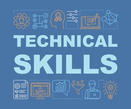 Technical skills word concepts banner