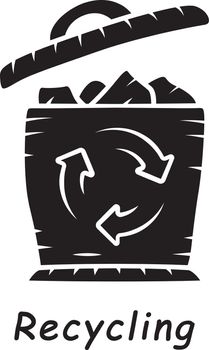 Recycling glyph icon