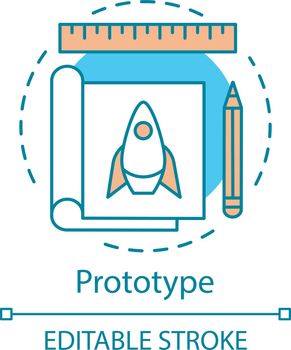 Product prototype concept icon