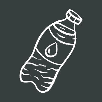 Water bottle chalk icon