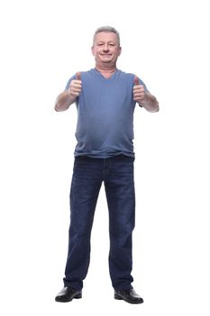 Smiling middle aged man standing with his hands in pockets
