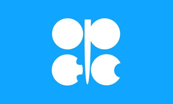 OPEC flag official colors and proportions, vector