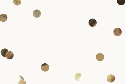 Gold confetti celebration background vector