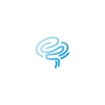 Brain Logo vector icon Template