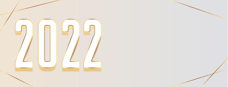 elegant minimal clean 2022 new year banner design