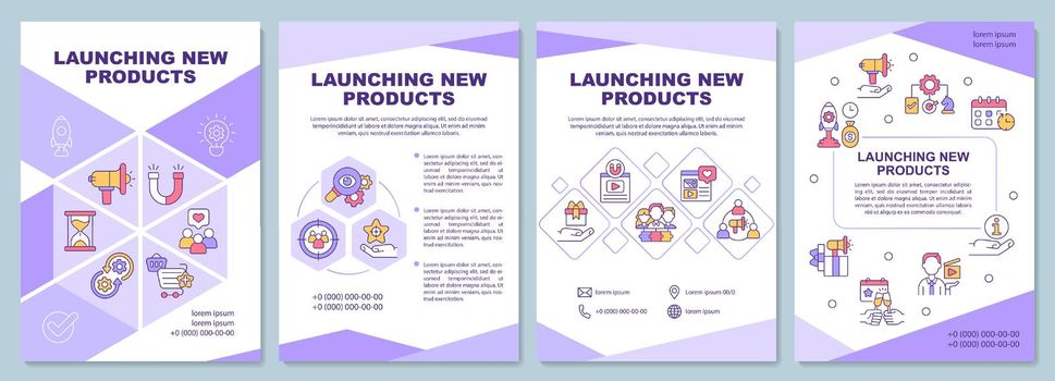 New product launching campaign brochure template