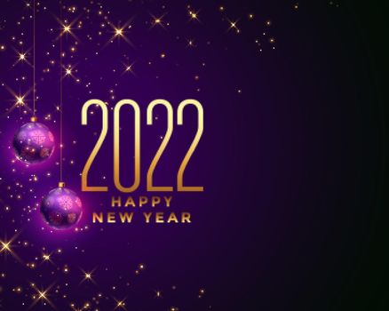2022 happy new year greeting card celebration background
