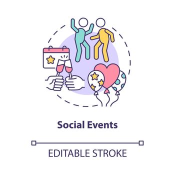 Social events concept icon