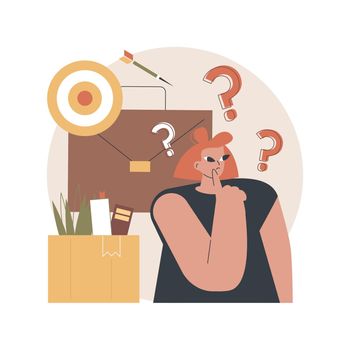 Unemployment abstract concept vector illustration.