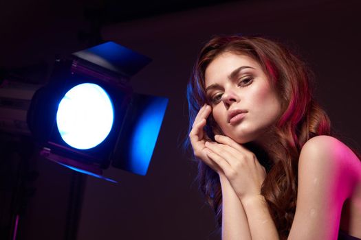 beautiful woman attractive look model photography studio spotlight model lifestyle