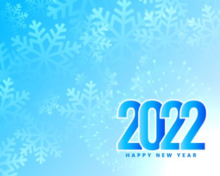 2022 new year snowflakes background design