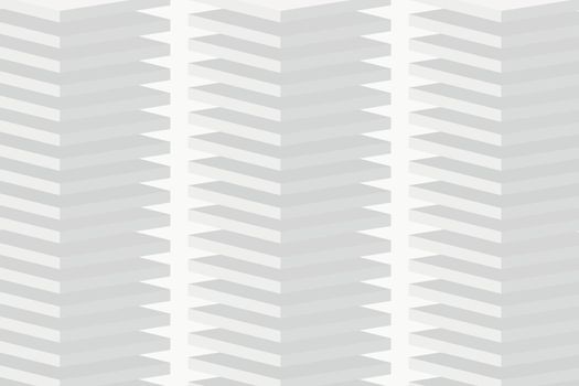 Geometric pattern background, white minimal 3D design vector