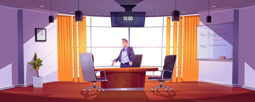 Businessman in conference room for meetings