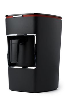 Electric water boiler for public catering on white