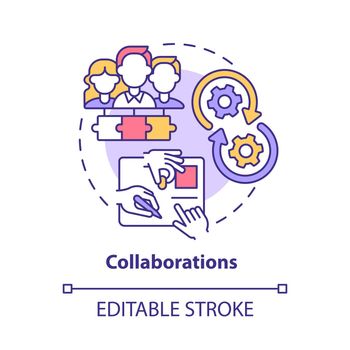 Collaboration concept icon