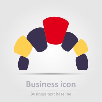 Originally designed vector  color business icon