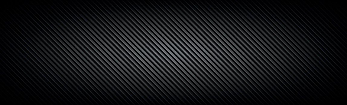 Panoramic texture of black and gray carbon fiber