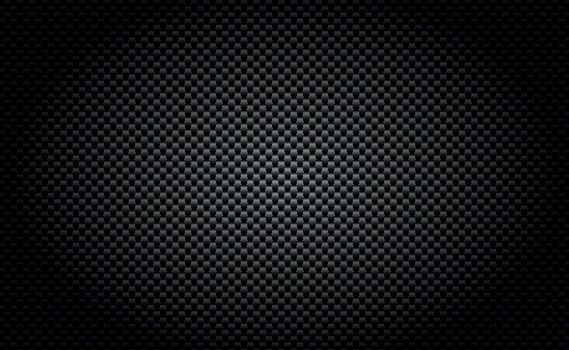 Panoramic texture of black and gray carbon fiber - illustration