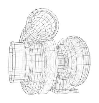 Automobile turbocharger concept outline