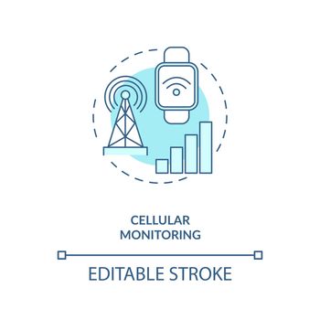 Cellular monitoring concept icon