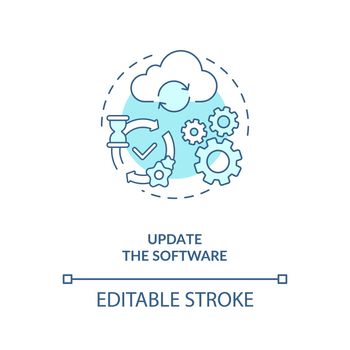 Update software concept icon