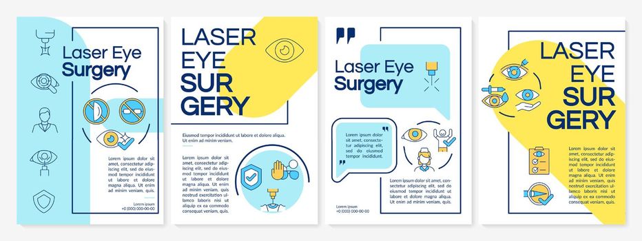 Laser eye operation brochure template