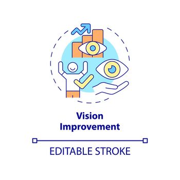 Vision improvement concept icon