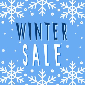 Winter sale promotional banner