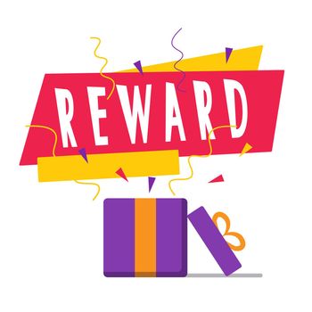 Reward colorful promotional banner