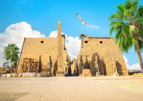 The ancient Luxor temple