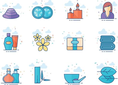 Flat Color Icons - Spa