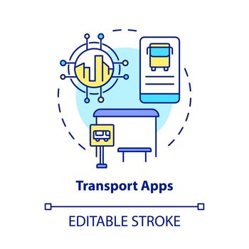 Transport apps concept icon