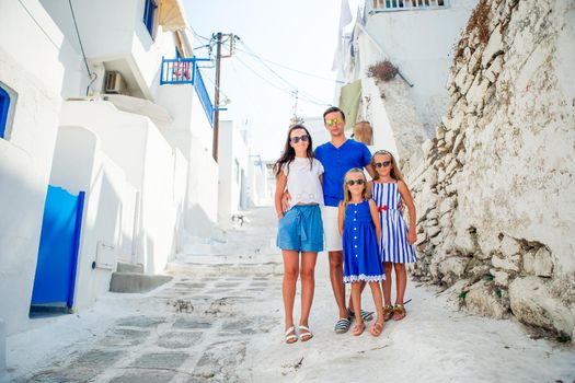 Family summer vacation on Mykonos