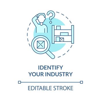 Identify your industry concept icon