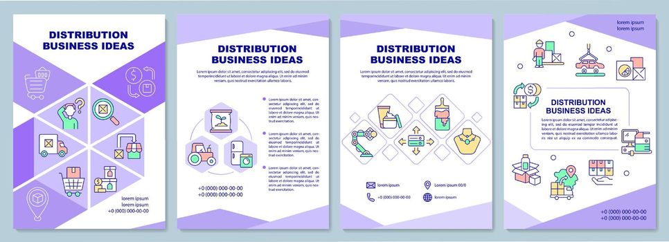 Distribution business ideas brochure template