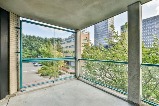 Large concrete balcony