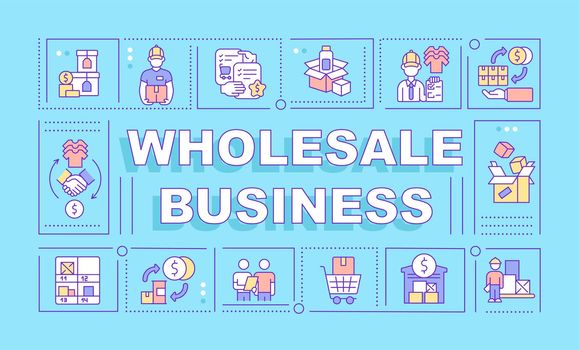 Wholesale business word concepts banner
