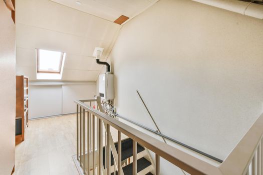 Attic room with a staircase