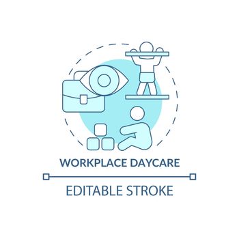 Workplace childcare concept icon