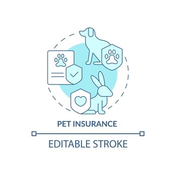 Pet veterinary help concept icon