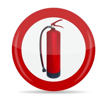 Fire Extinguisher Sign Vector Illustration
