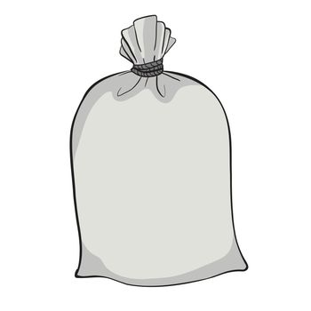 Canvas sack vector. canvas bag. Illustration of a canvas sack. set canvas sack