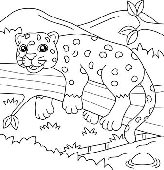 Jaguar Coloring Page for Kids